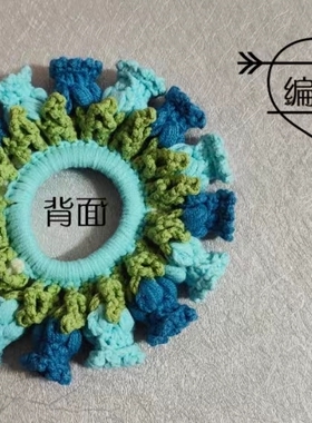 手工DIY毛线发绳文艺风铃兰花