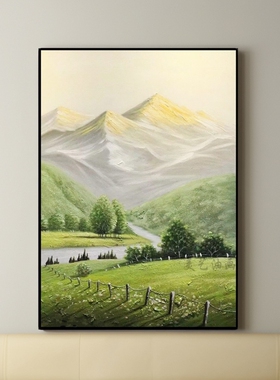 单幅手绘简约现代油画