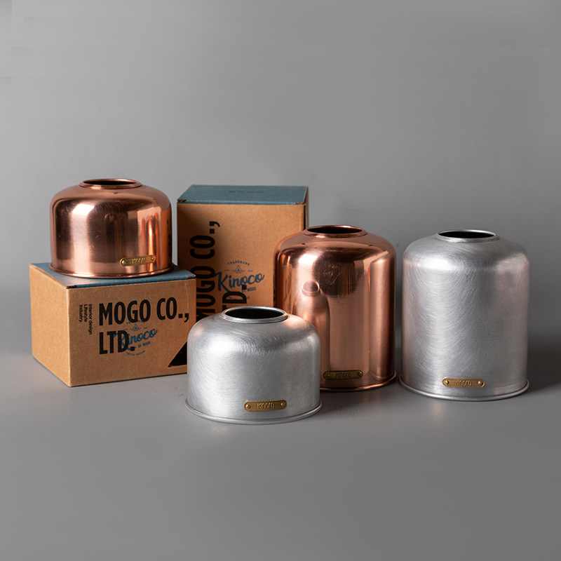 Kinoco复古户外黄铜金属扁气罐套铝制气灯罩露营G2燃料罩炉具配件,淘宝优惠券,粉丝福利购,淘宝优惠卷