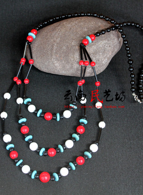 复古民族风藏式项链波西米亚长款