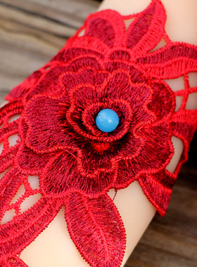 女蕾丝民族风薄款舞蹈配饰