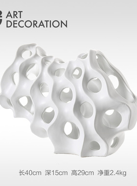 O2极饰陶瓷雕塑摆件现代简约