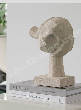 树脂抽象人像雕塑装饰摆件