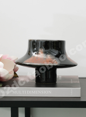 新中式创意家居陶瓷摆件客厅插花花器瓷器装饰品酒店样板间花器