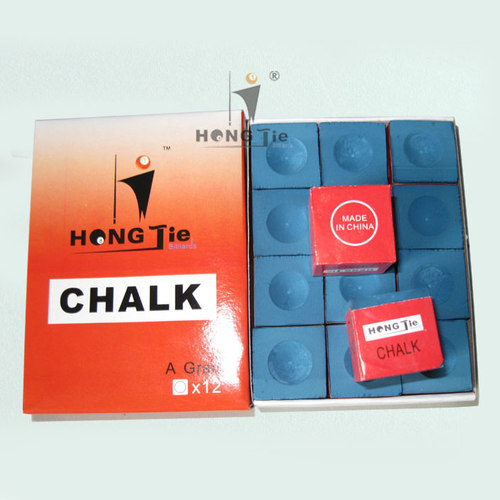 台球巧克粉 擦粉枪粉巧粉 12粒装台球用品 配件鸿杰牌 台球用品 - 图1