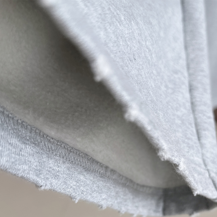 网红原400+的款平稳棉内抓绒加厚局部破洞直通休闲宽松慵懒风卫裤 - 图3