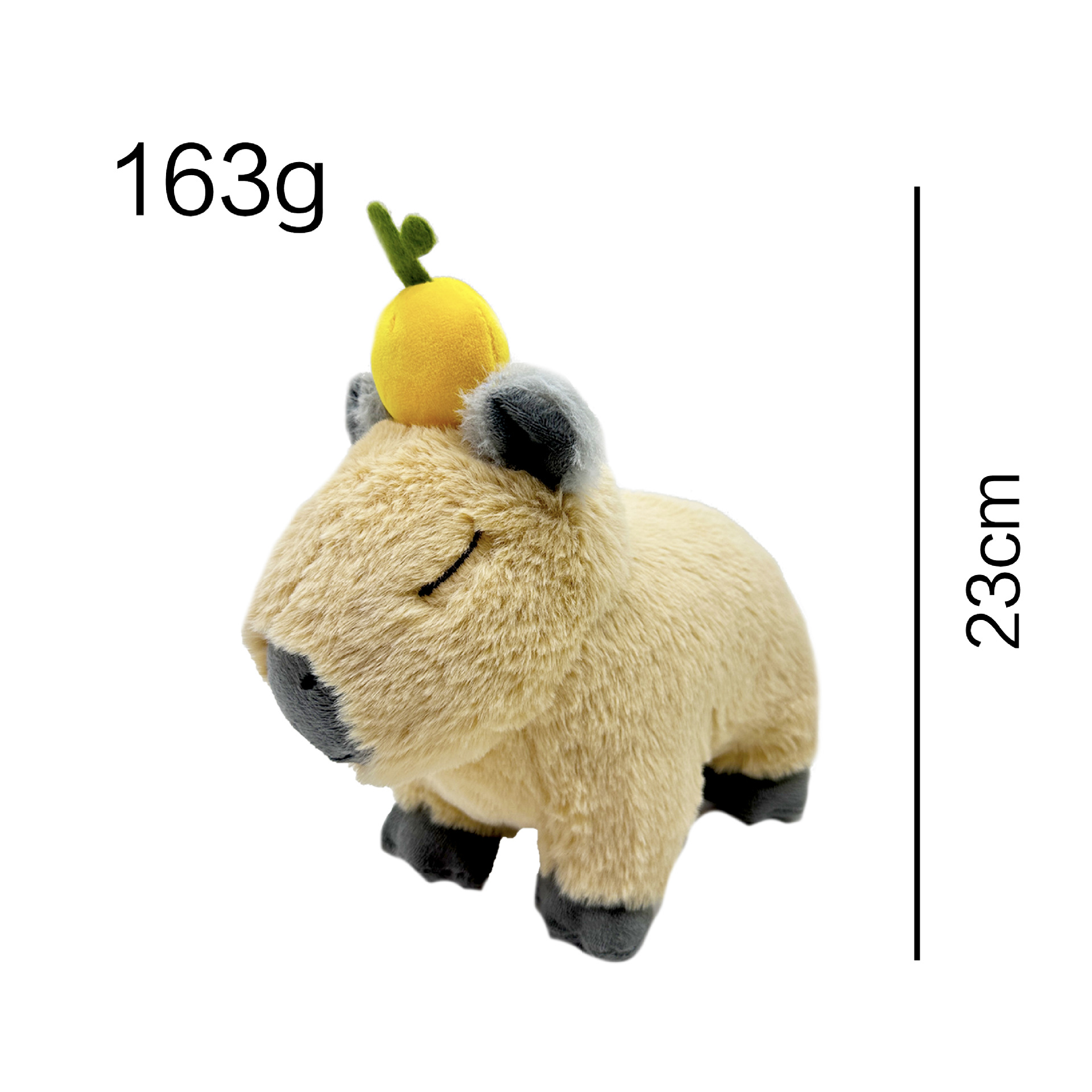 新款Oranges Capybara Chicken Nugget Plush 橘子水豚毛绒玩具 - 图1