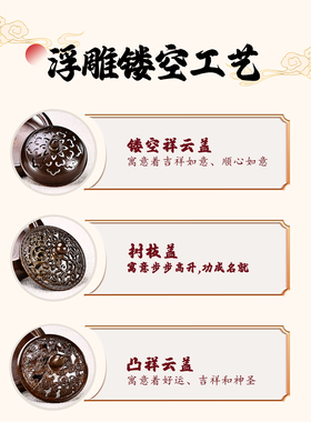 紫铜香炉熏香居室寺庙檀香炉居家
