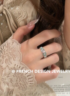 复古法式轻奢高级感手饰品 S925纯银 繁花似锦戒指春季新款优雅款