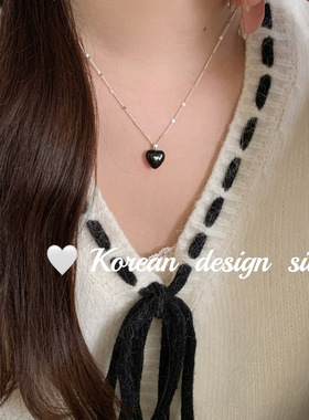 韩版简约小众ins饰品S925项链