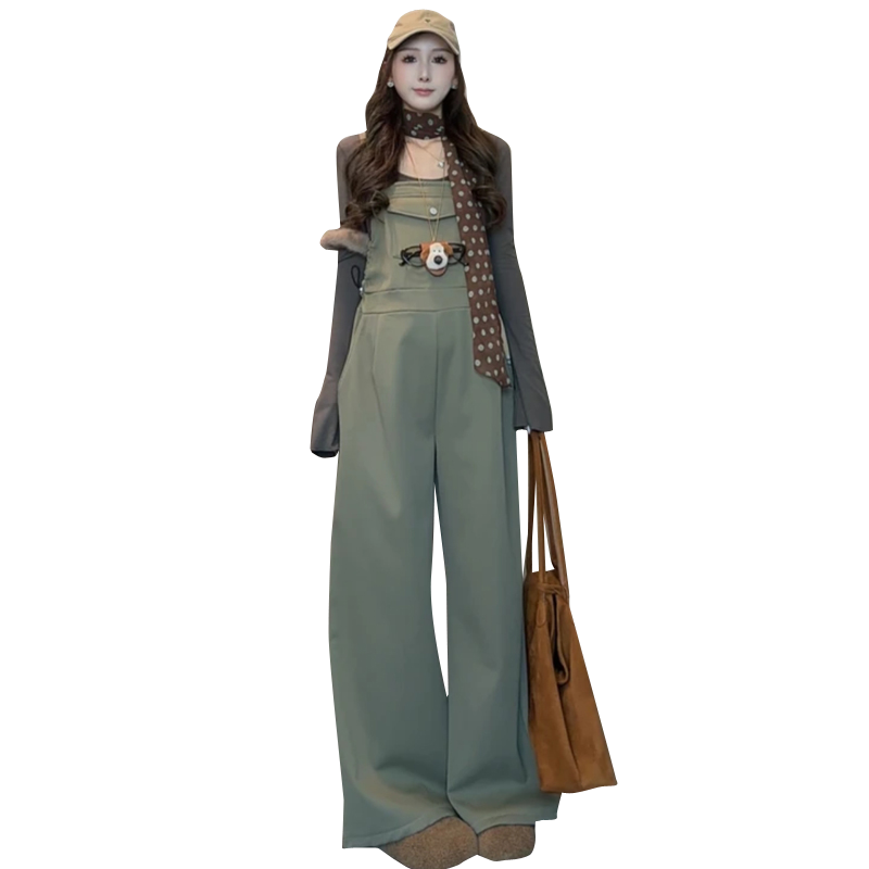 大码孕妇背带长裤冬季加绒加厚工装连体裤+针织打底衣两件套200斤,淘宝优惠券,粉丝福利购,淘宝优惠卷