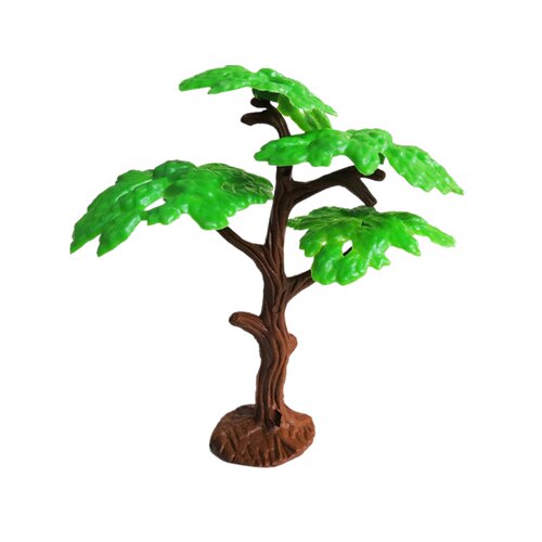 仿真小树椰子树假果树栅栏创意迷你植物儿童玩具摆件沙盘场景模型 - 图0