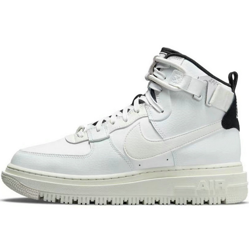 NIKE AF1 HI UT 2.0 女子机车风高帮空军运动增高板鞋 DC3584-100 - 图3