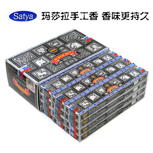 正品印度香SATYA真理植物室内手工熏香SuperHit星座线香安神放松 - 图0