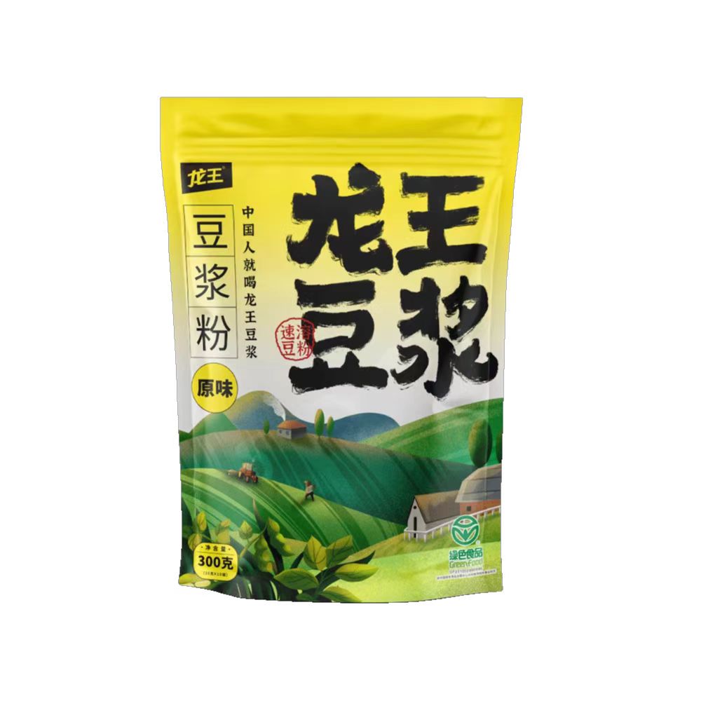 龙王豆浆粉300g/袋原味豆浆商用家用冲饮速溶早餐 - 图3