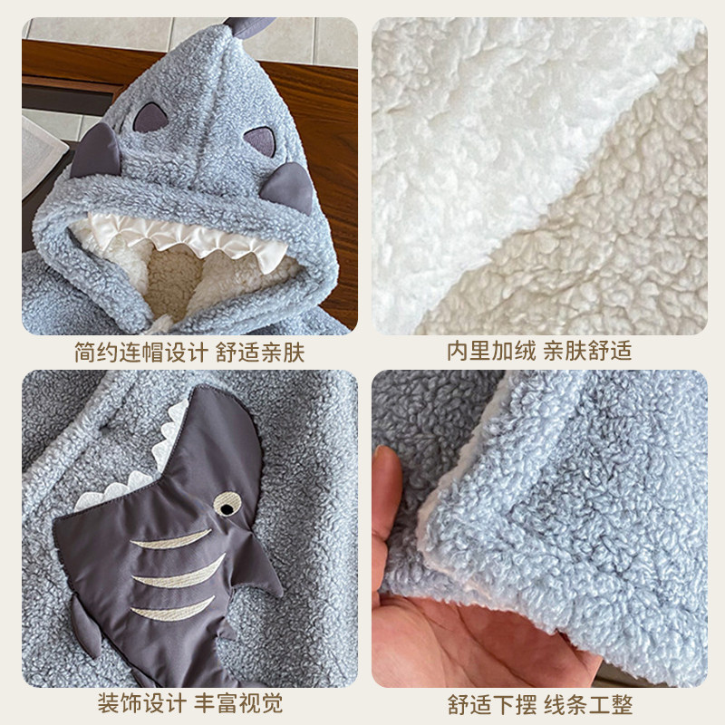 宝宝斗篷冬外出加厚防风外套可爱超萌婴儿加绒保暖连帽外套冬季新,淘宝优惠券,粉丝福利购,淘宝优惠卷