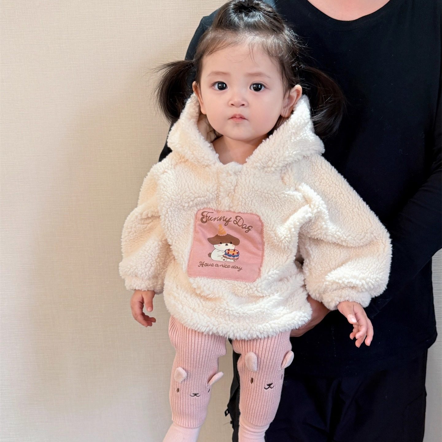 宝宝冬季套装女婴儿衣服可爱超萌洋气婴幼儿加厚卫衣打底裤分体冬,淘宝优惠券,粉丝福利购,淘宝优惠卷