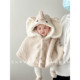 Baby winter clothes, baby going out cape, super cute and western style toddler thickened warm windproof jacket