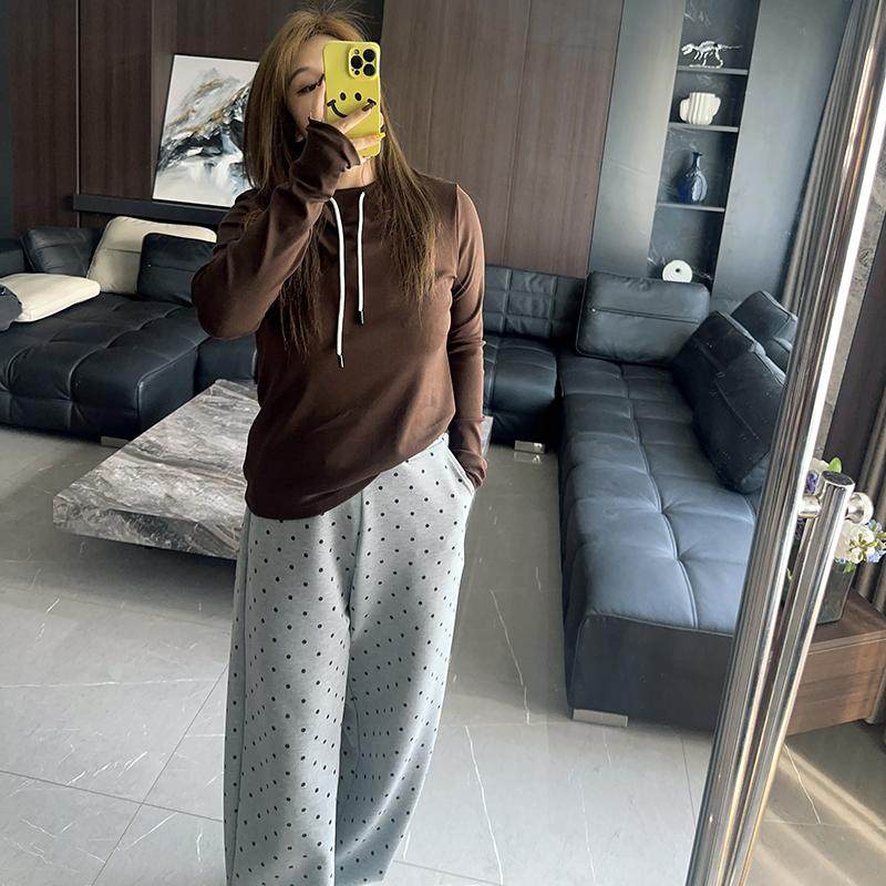 极简风 大码女装胖mm25年秋冬装新款T恤连帽打底衫休闲内搭上衣服,淘宝优惠券,粉丝福利购,淘宝优惠卷