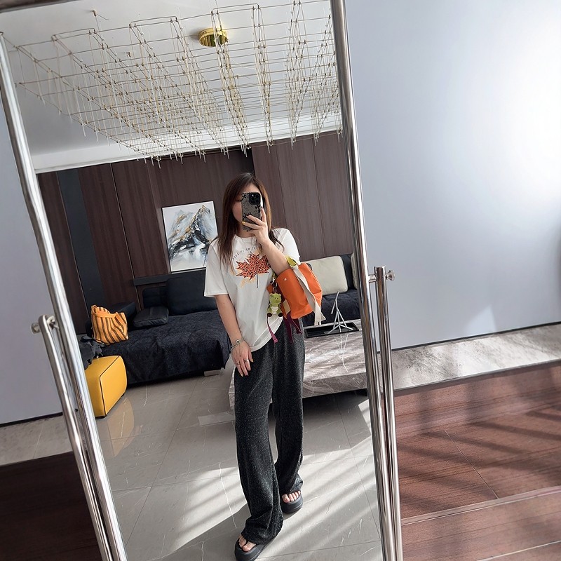 腿长一米八 大码女装胖mm巨显瘦休闲时尚亮丝2025年新款阔腿裤子,淘宝优惠券,粉丝福利购,淘宝优惠卷