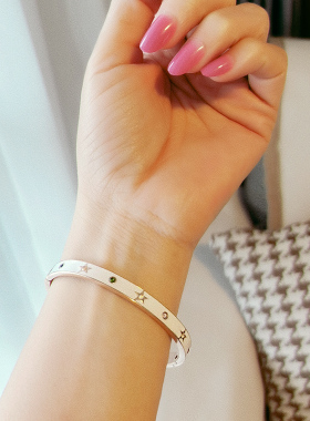 时尚女钛钢不掉色手镯时尚个性