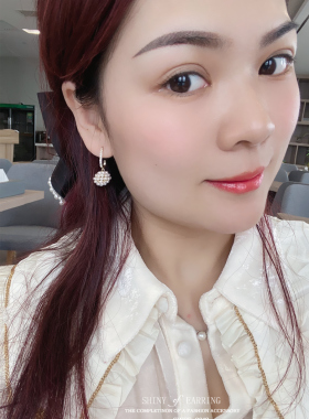 日韩小米珠女淑女气质短款耳坠