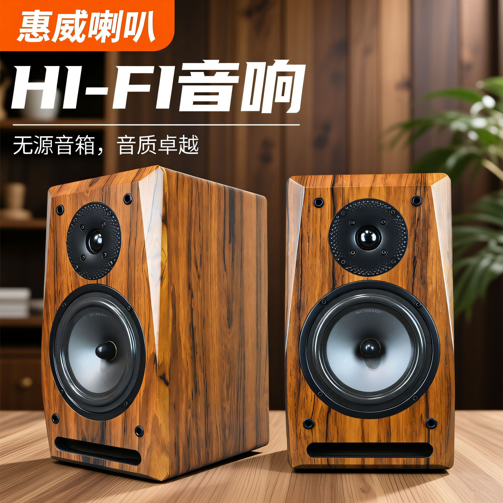 惠威喇叭S6N+X1II二分频迷宫无源音箱木质HIFI书架桌面环绕音响,淘宝优惠券,粉丝福利购,淘宝优惠卷