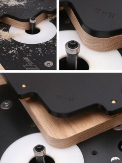 New r template engraving machine trimming machine r corner fillet template woodworking diy wu xin tools