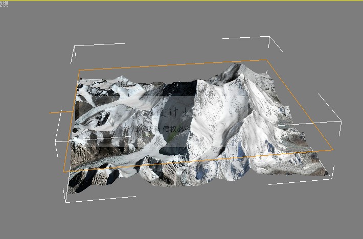 定制全球3DMAX三维地形模型地貌山体丘陵电子沙盘卫星贴图3ds.obj - 图2