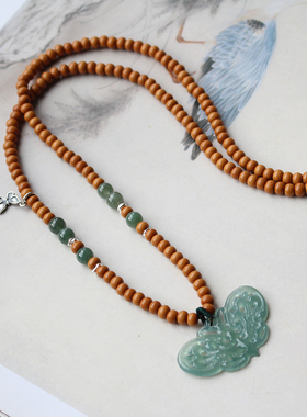 清心原创蓝水翡翠圆珠女款