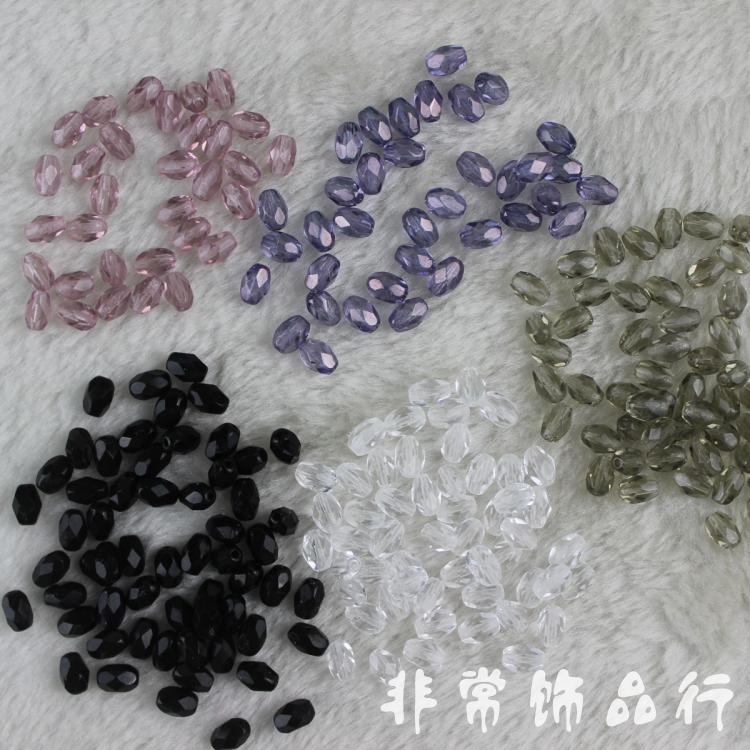 240粒 5x7mm/4x6mm切面琉璃米珠 DIY手工角度琉璃珠子饰品散珠 - 图0