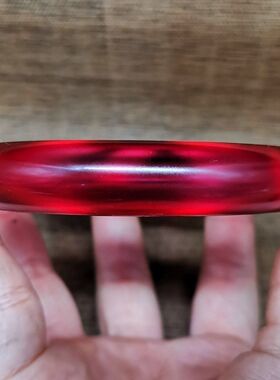 天然红宝石圆条手镯星光宝石纯天然加厚百搭新款玉石精品一个价