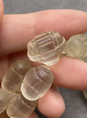 非洲贸易珠 潜水艇老琉璃珠 仿水晶古珠饰品项链 文玩配珠diy散珠