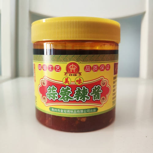 湖北特产 荆沙皇冠豆瓣酱伴侣 红油美味蒜蓉辣椒酱 油焖大虾酱 - 图0