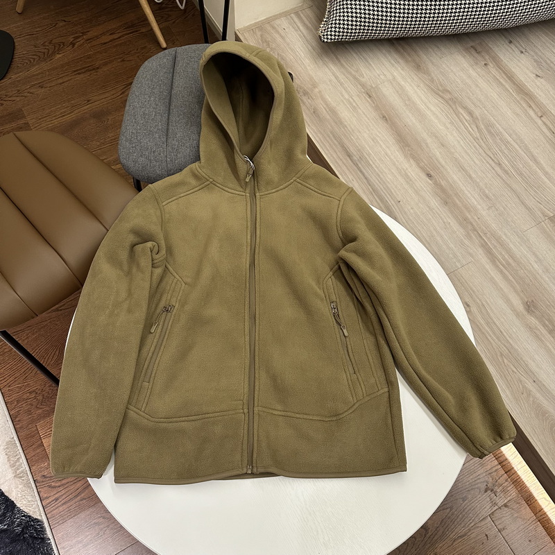 oldgreen/无性别款防风保暖摇粒绒拉链外套双面绒连帽开衫卫衣 - 图2