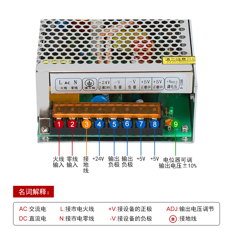 D120A2LED开关电源A双路输出B5V6V4工控LED开关电源4 - 图0