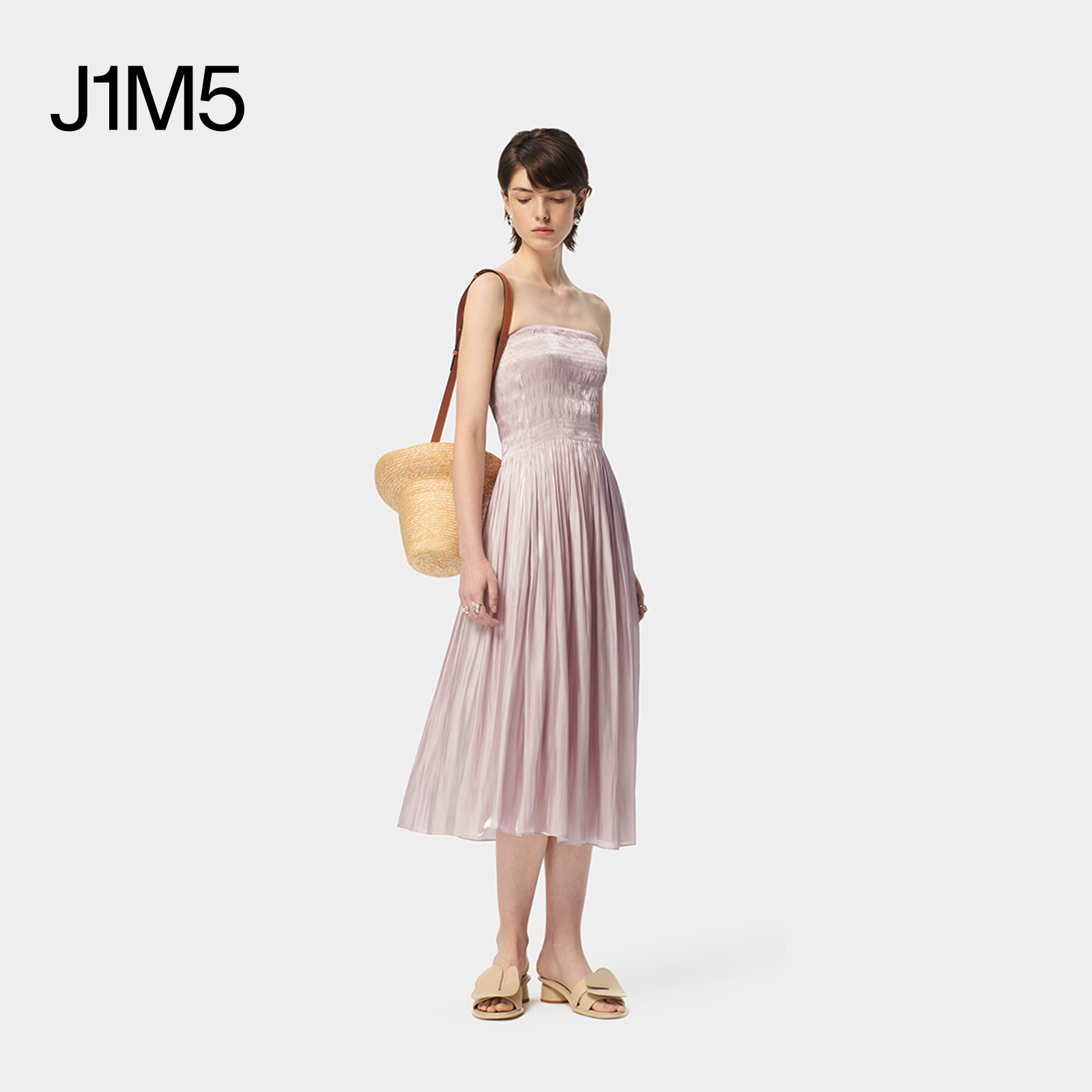 J1M5买手店 DEEPMOSS 24春夏 水泽打揽抹胸连衣裙 设计师品牌 - 图3