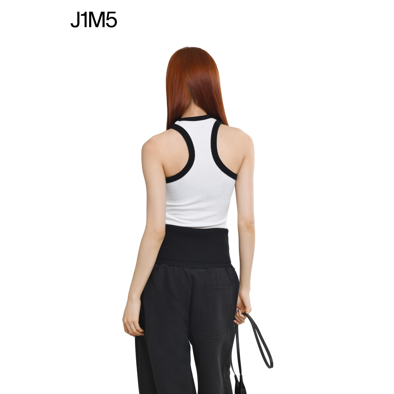 J1M5买手店 LOW CLASSIC 23秋冬新品经典罗纹挂脖背心女 - 图2