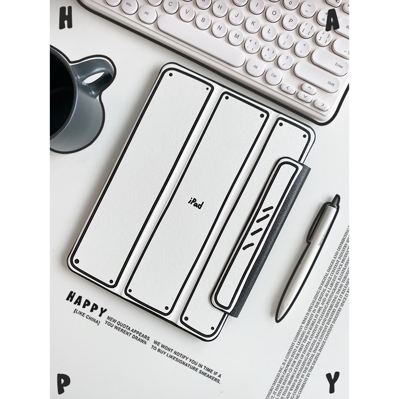 HAPPY二次元漫画ipad平板保护壳适用air510.9寸12.9苹果pro11磁吸,淘宝优惠券,粉丝福利购,淘宝优惠卷