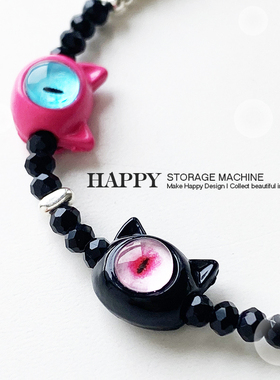 HAPPY多巴胺大眼猫手链