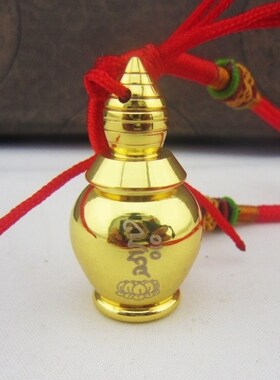 密宗台湾工艺舍利塔纯铜嘎乌盒