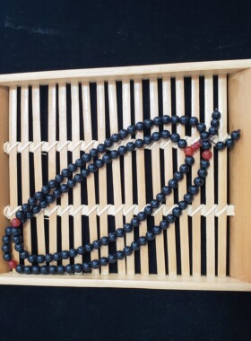 方宗 天然黑砭石108颗佛珠手串念珠手链盘玩手串男女通用