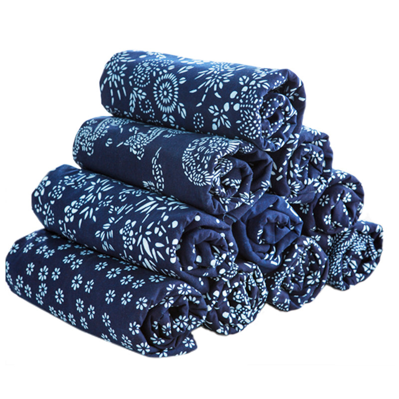 乌镇新品蓝花布料全棉青花手工民族服装面料中国风桌布门帘蜡染布,淘宝优惠券,粉丝福利购,淘宝优惠卷