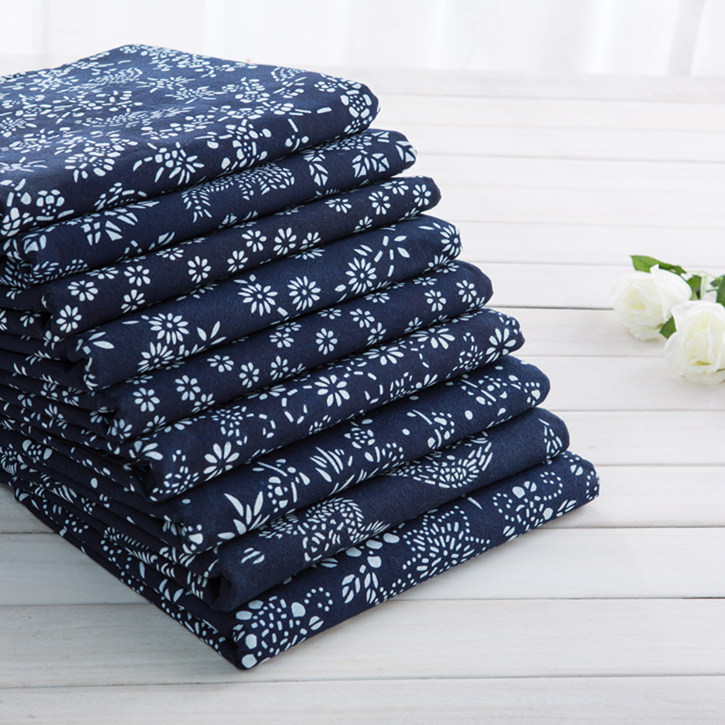 乌镇新品蓝花布料全棉青花手工民族服装面料中国风桌布门帘蜡染布,淘宝优惠券,粉丝福利购,淘宝优惠卷