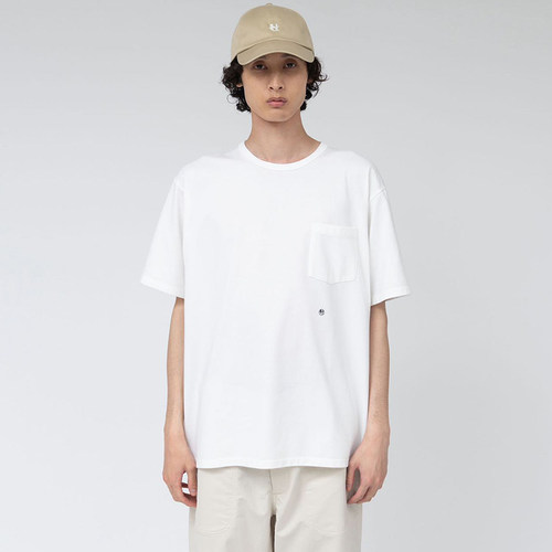 山系纯色口袋短袖COOLMAX Jersey Pocket Tee多色宽松T恤情侣百搭 - 图0