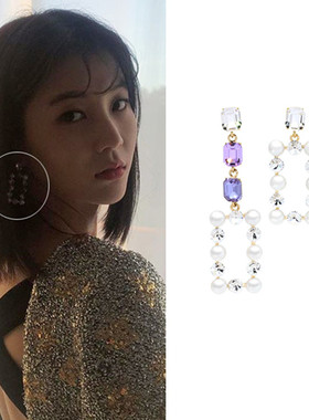 可爱耳环YoungWon合金珍珠女
