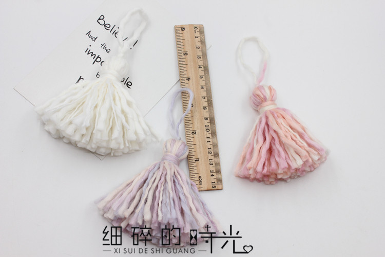 46#大号手账日本毛线流苏吊穗毛线挂件吊饰diy胸针配件包包钥匙扣,淘宝优惠券,粉丝福利购,淘宝优惠卷
