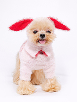 Dog Autumn Winter Hat Mini Dog Teddy Bib Bear Beaume Ferret Fur Warm Rabbit Ear Muted Hat Cat Dog Headsets