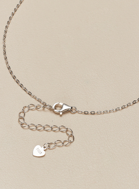 AHCHOO 静奢火彩莫桑石璀璨八芒星吊坠项链小众高级S925银锁骨链