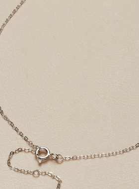 AHCHOO 火彩3钻莫桑石璀璨爱心气泡吊坠项链S925银小灯泡锁骨链女